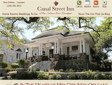 Tablet Screenshot of canalstreetinn.com